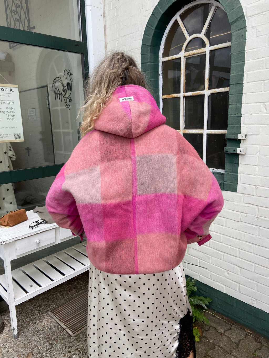 Liv Bergen Zamira Check Jacke – Check Pink