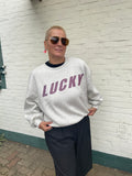 by-bar Lili Speed Sweater – LUCKY hellgrau melange