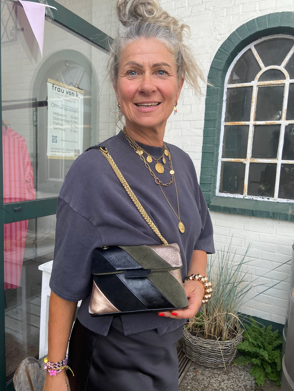 🖤 Echtleder-Handtasche – 3 Varianten