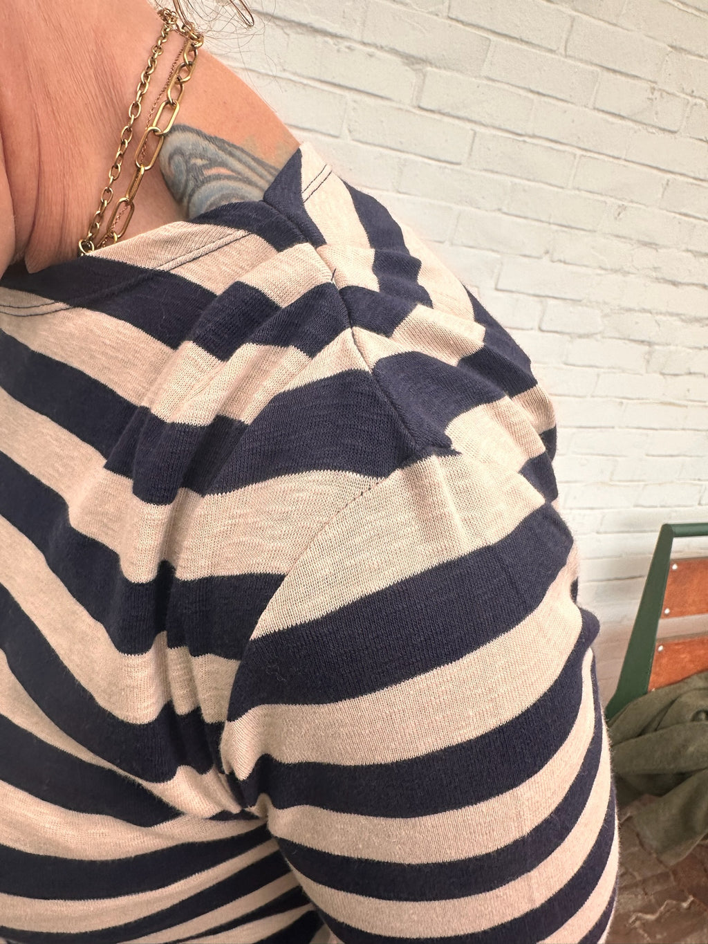 by-bar Leya Big Stripe Top – night sky