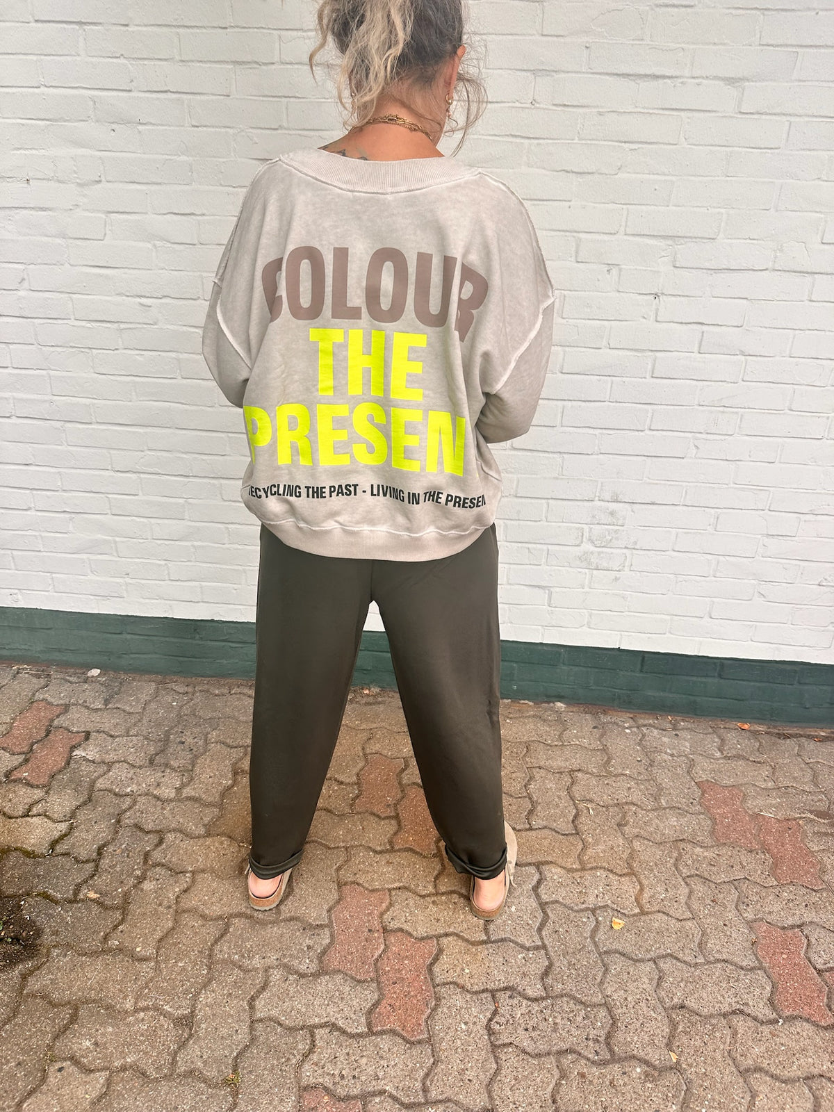 Wasabi- super bequeme lässige Hose – Khaki -38-50/52