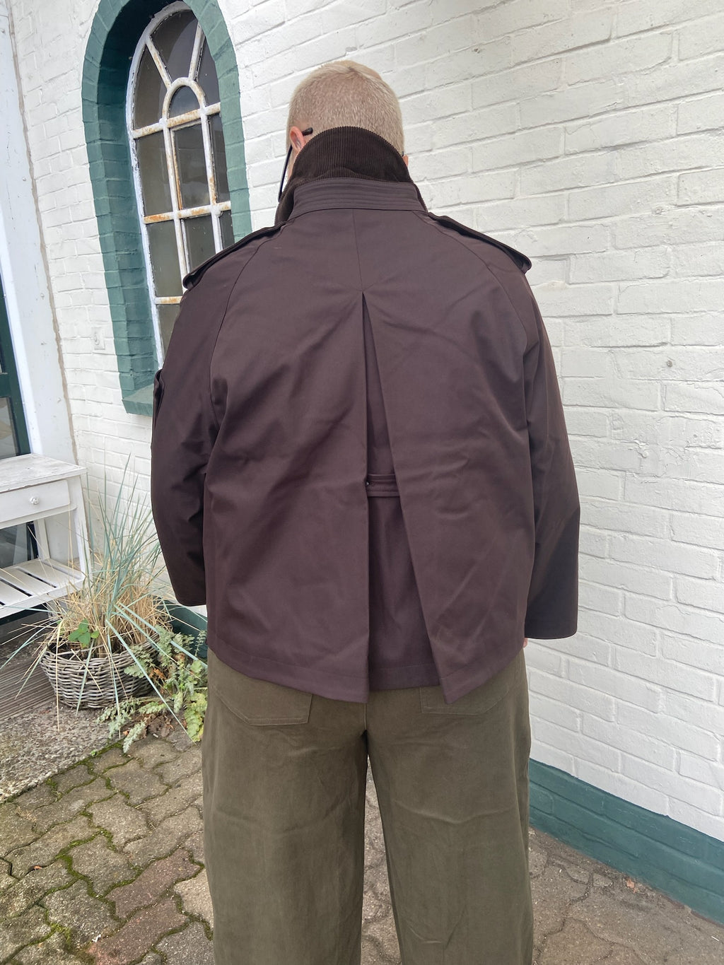 NOEN Trench Jacke – Dunkelbraun