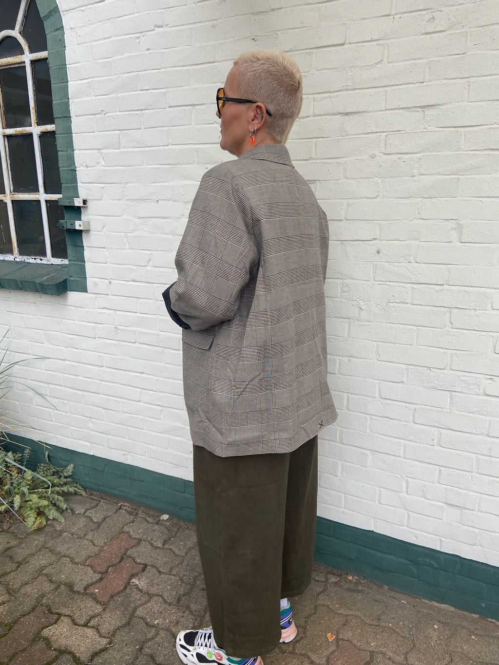 Wasabi Oversize Check Blazer