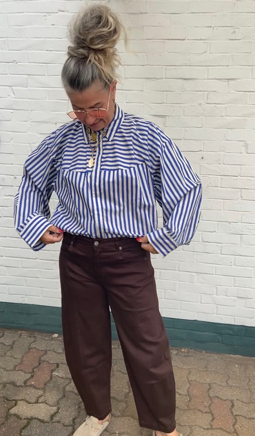 Peppercorn Sadie Shirt – Star Sapphire Blue Stripe