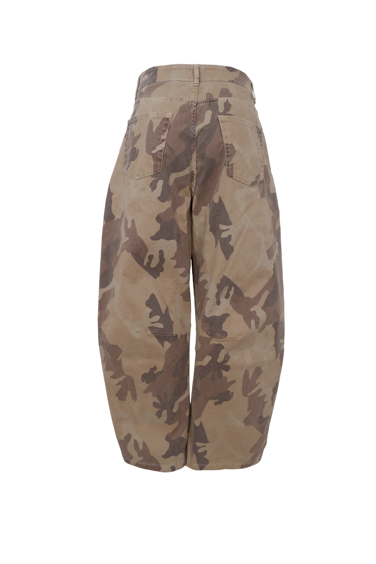 Black Colour Barrel Pant – Brown Camouflage