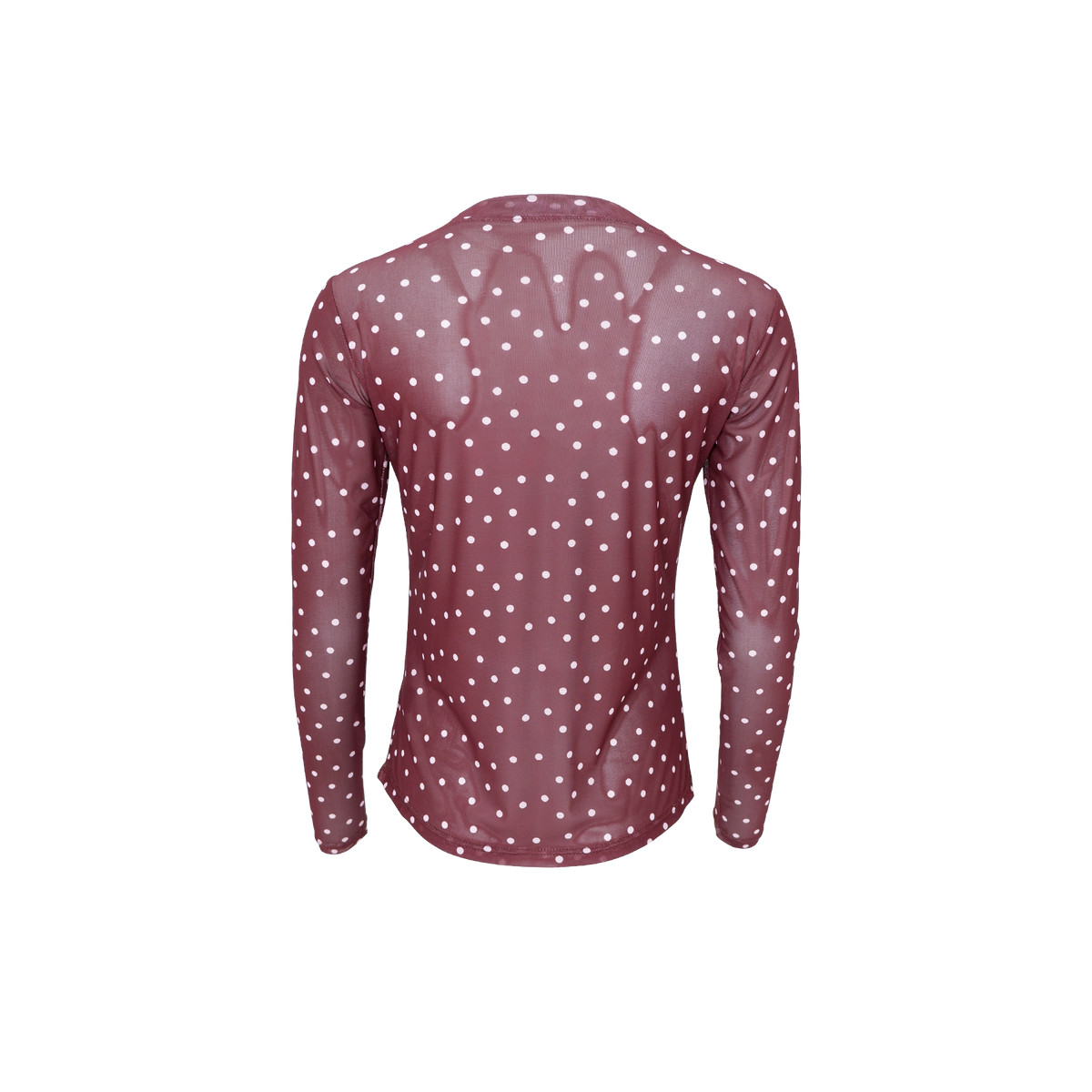 Black Colour Annie Mesh Shirt  – Plum Dot Pflaume gepunktet