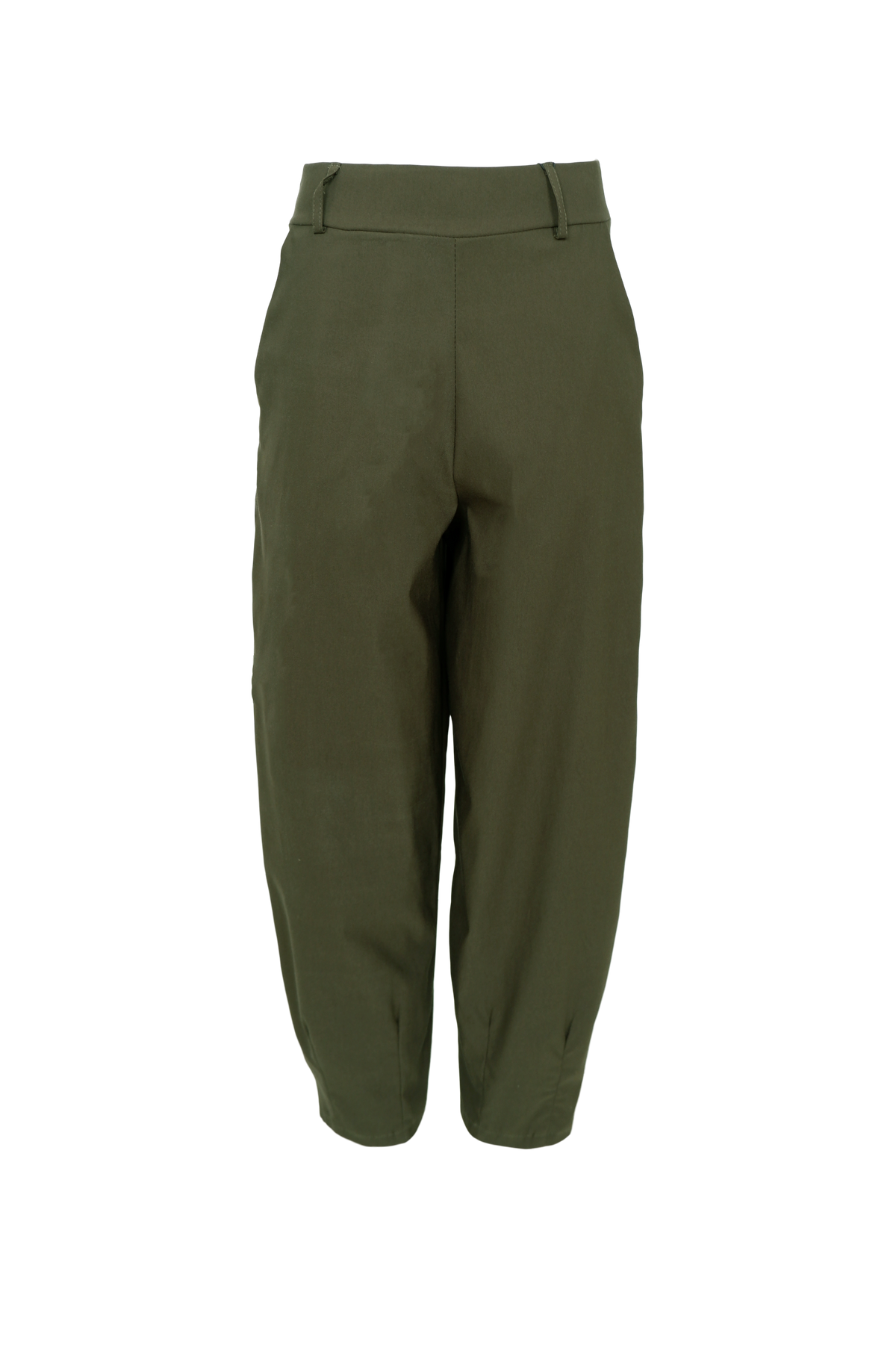 Black Colour Barrel Pant – Dk. Army