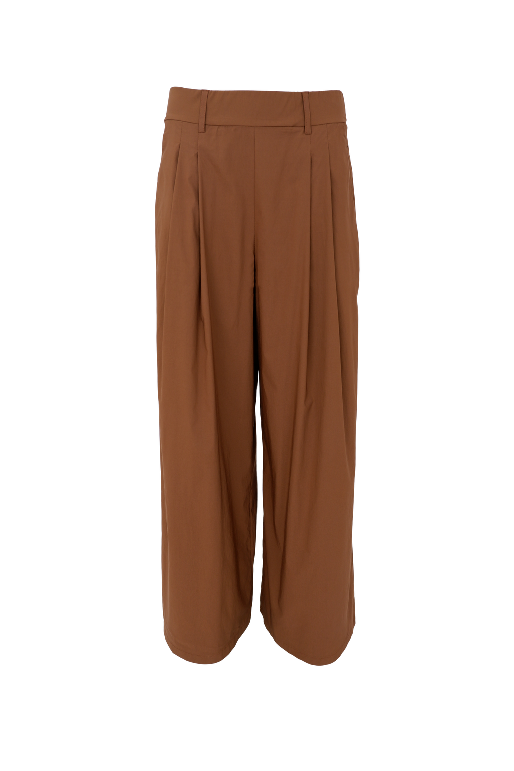 Black Colour Wideleg Pant – Haselnussbraun