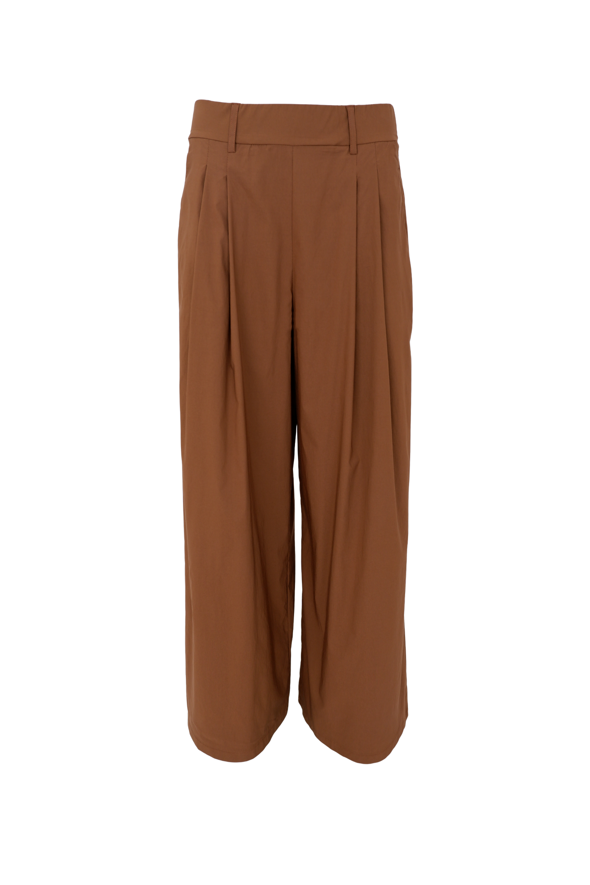 Black Colour Wideleg Pant – Haselnussbraun