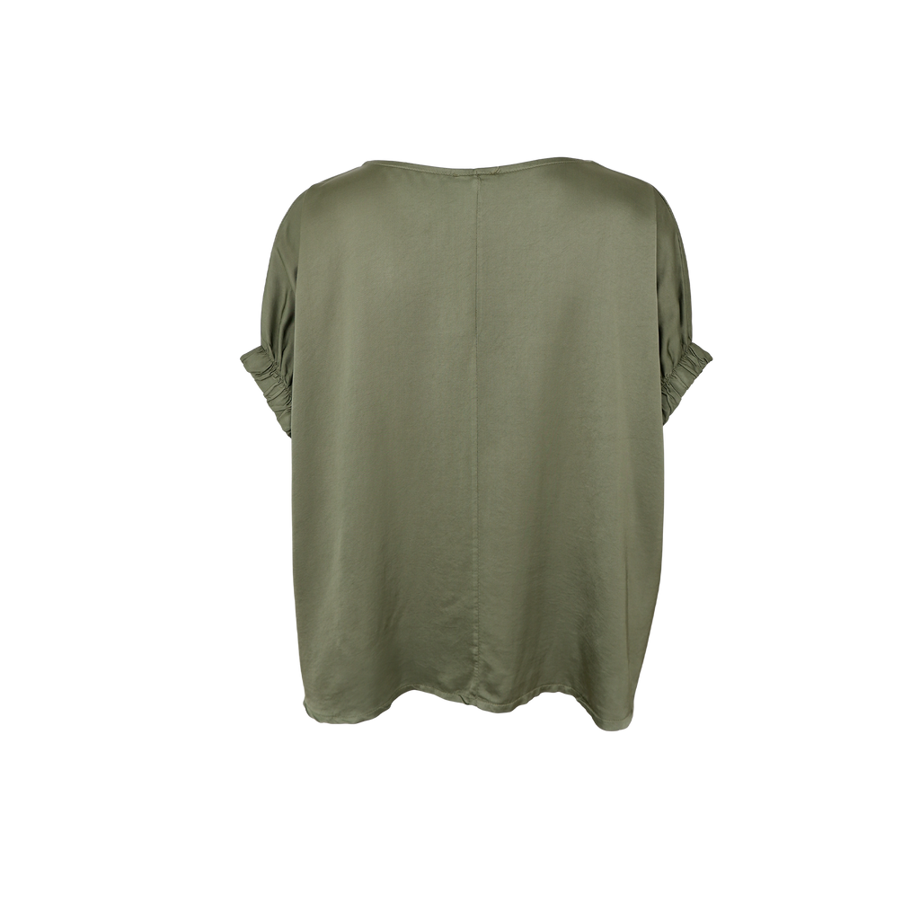 Black Colour Mabel Bluse – Army