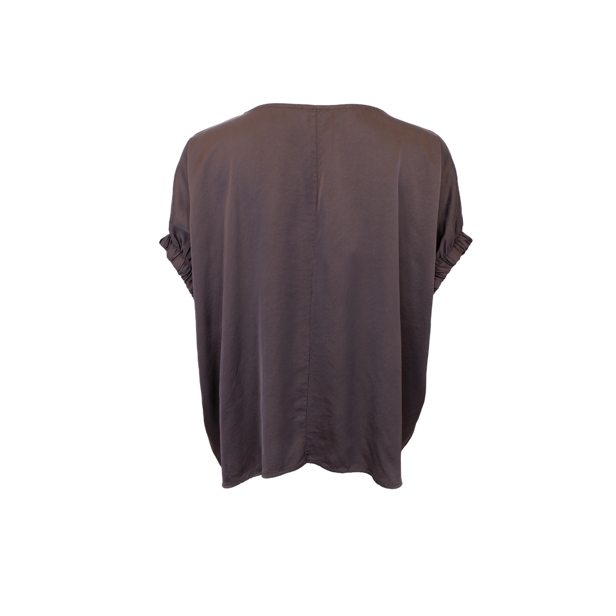 Black Colour Satinbluse – Coffee