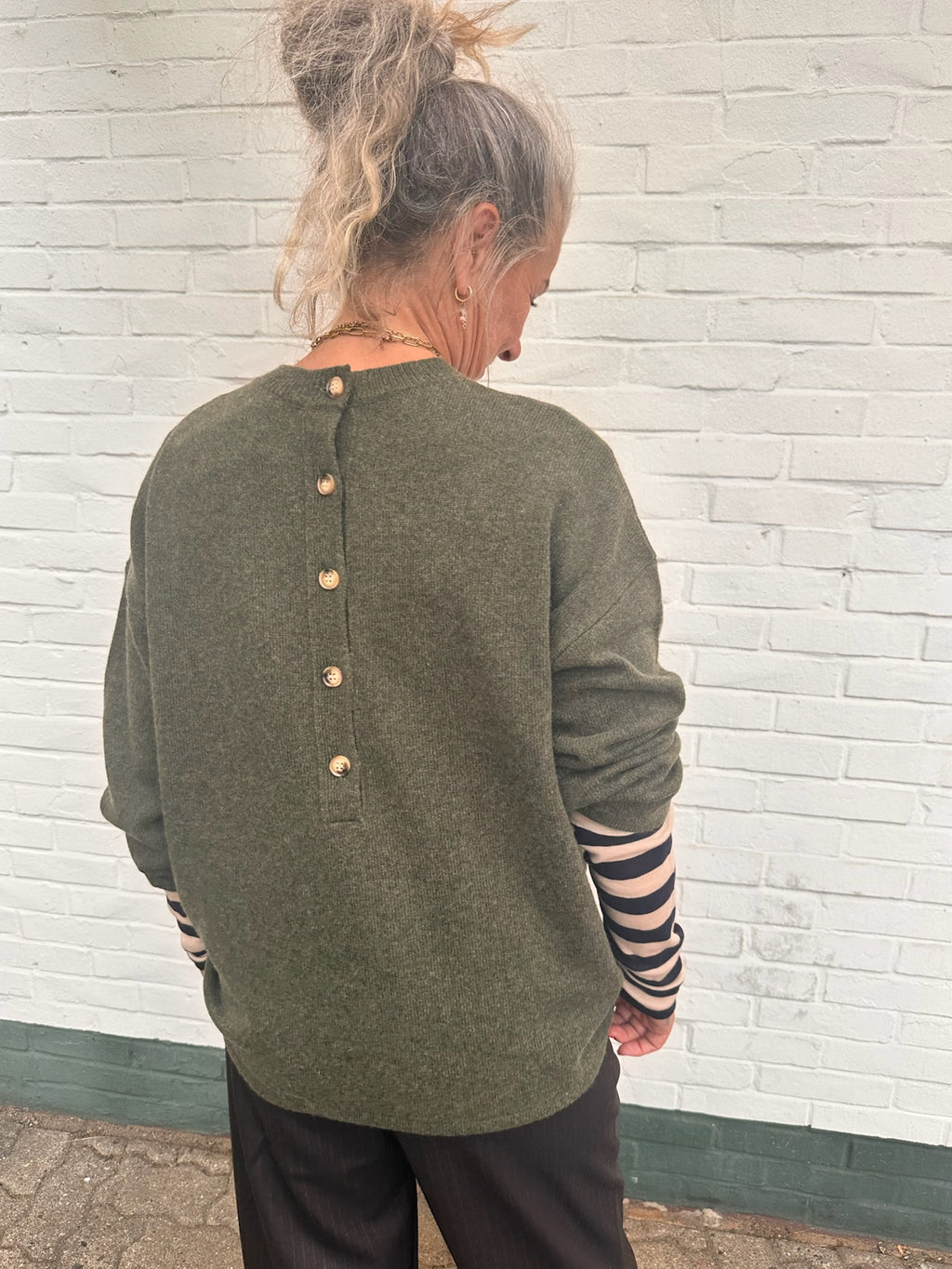 JcSophie Pia Pullover – Thymiangrün