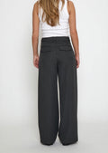 Minus Vivianne Mid Waist Pant – Dunkelgrau