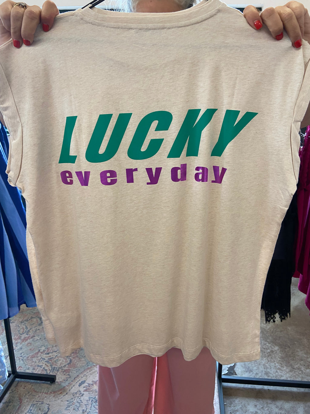 Diverse by-bar Lucky T Shirts schwarz /grau / beige