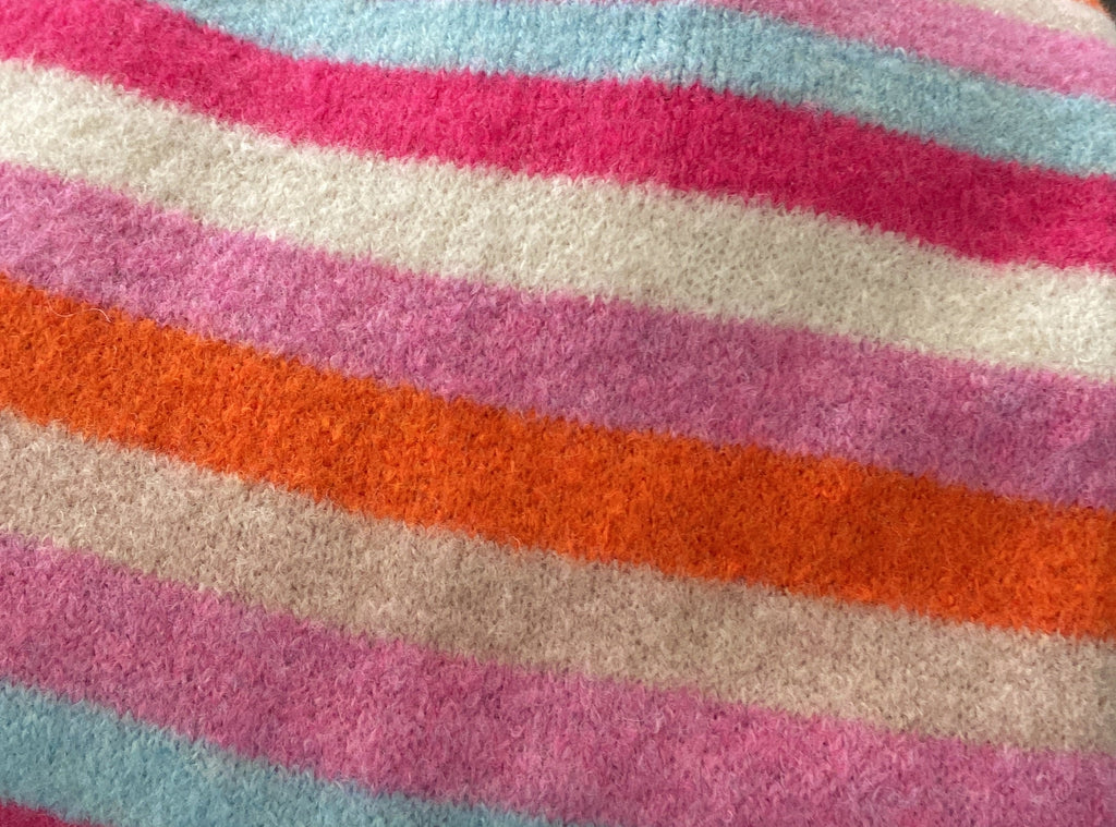 🌈 Strickpullover - bunt gestreift.