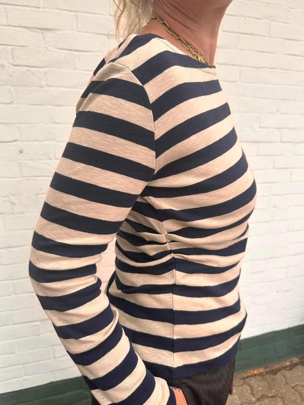 by-bar Leya Big Stripe Top – night sky