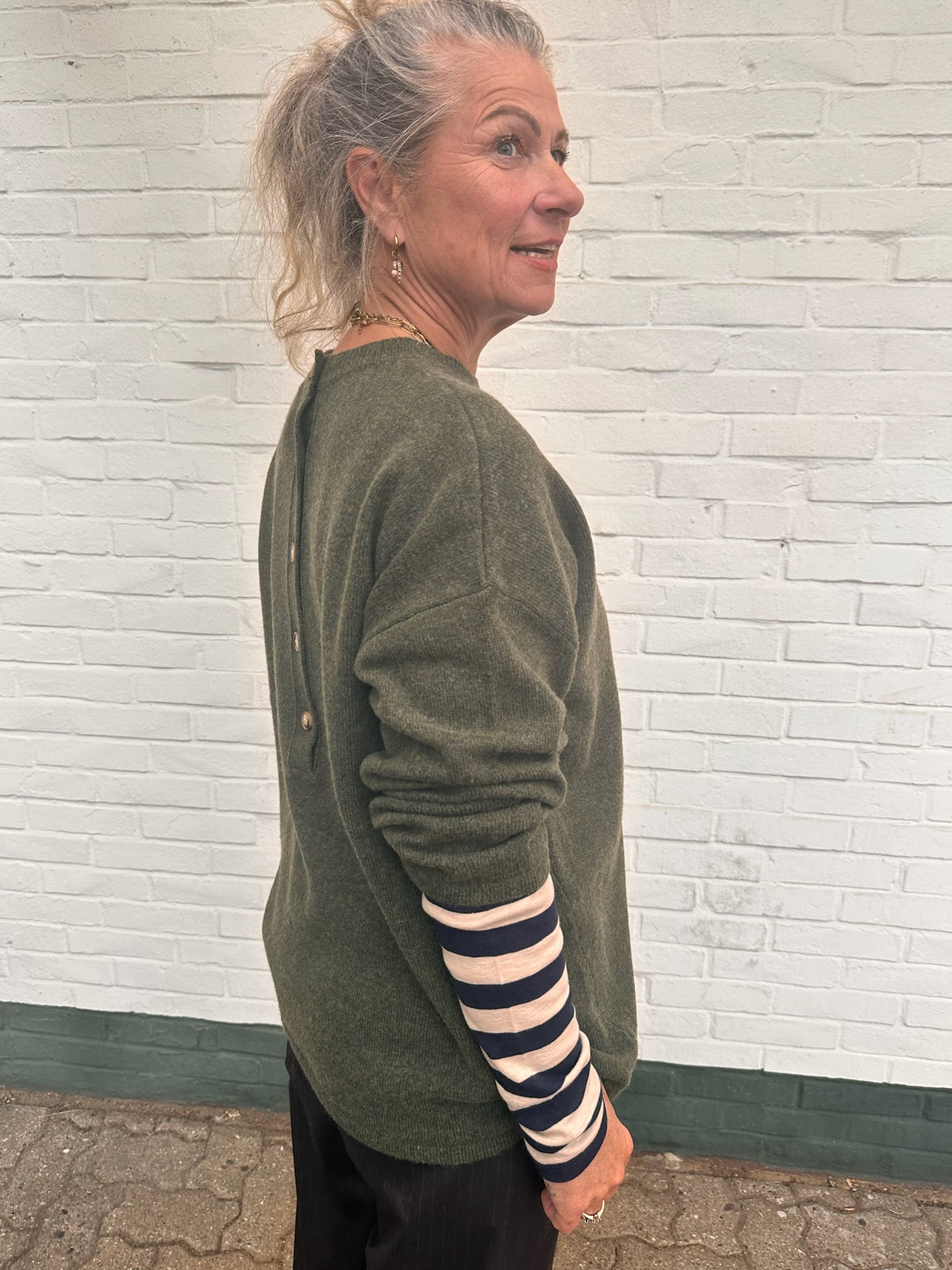 JcSophie Pia Pullover – Thymiangrün