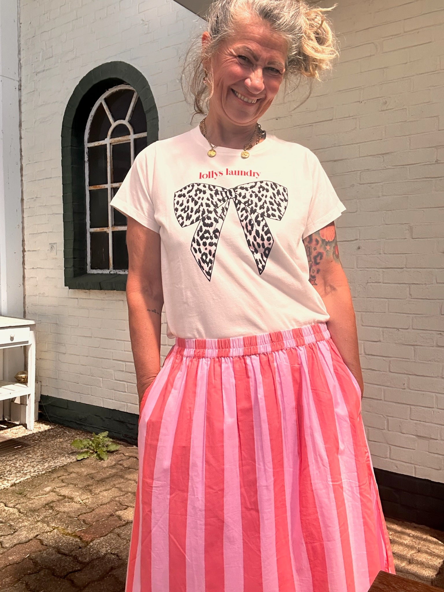 Lollys Laundry Rock – PINK ROSA gestreift