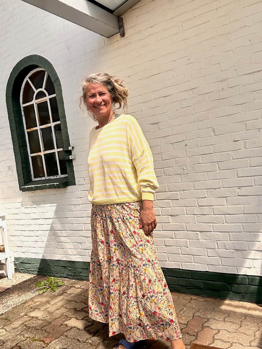 Lollys Laundry Maxi Skirt – Flower Print 🌸