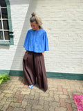 Bluse mit liebevollen Stickdetails  🤍💙 dunkleres blau