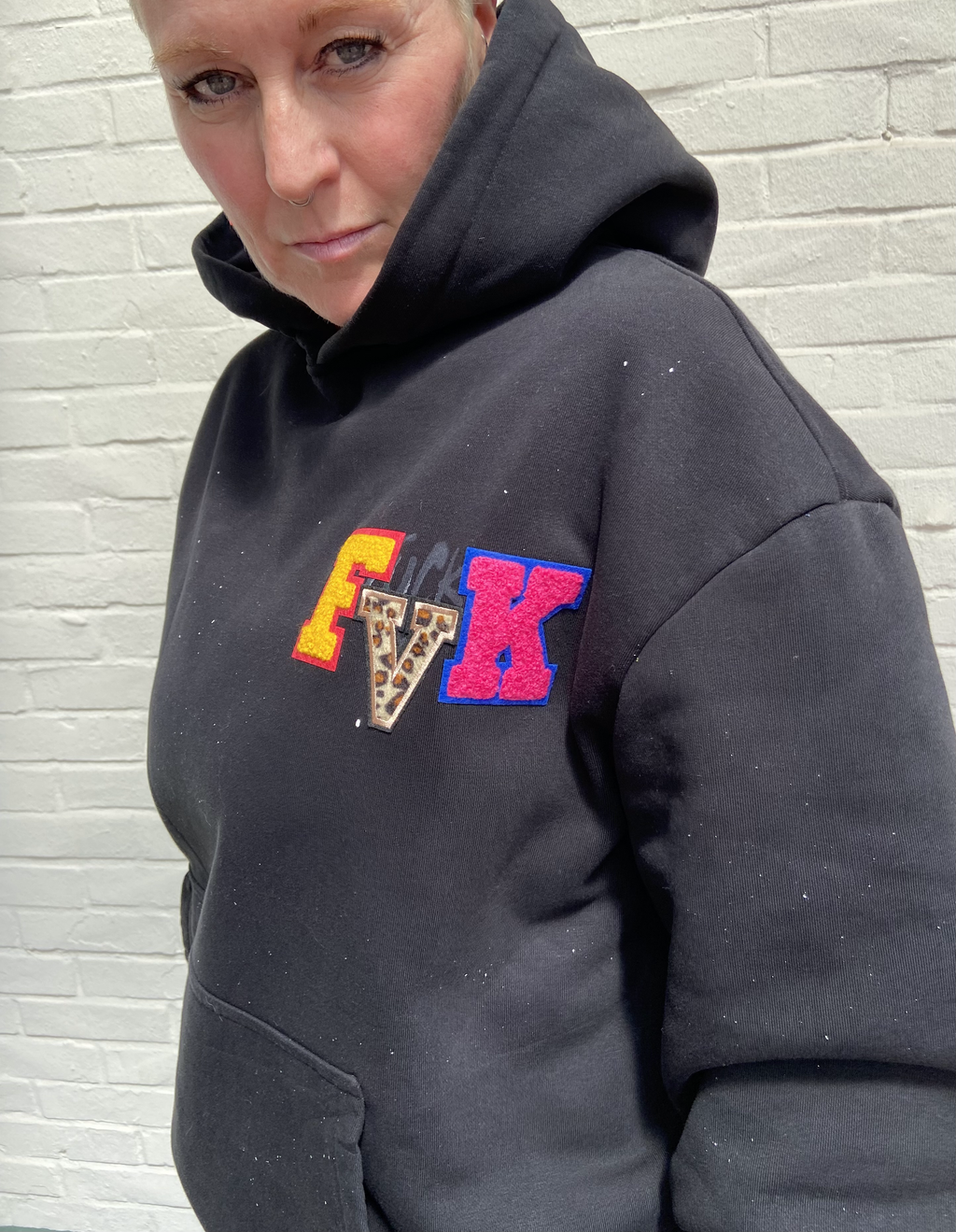 Good F**** Vibes Hoodie in L schwarz