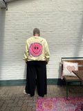 Frau von K Kreativ – Unikat Sweater „Happy PINK“ 💚🩷