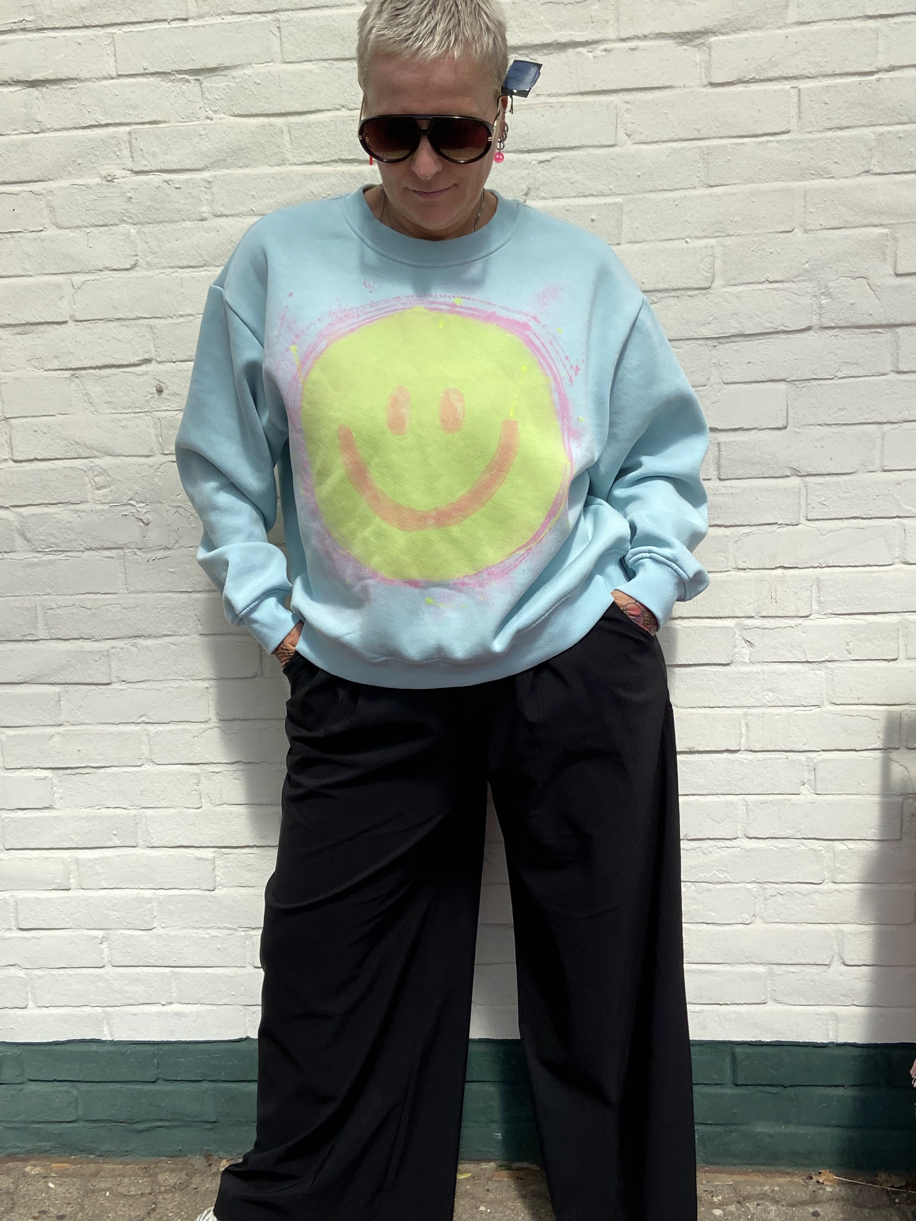 Frau von K Kreativ – Unikat Sweater „Happy Mint“ 💚🩷