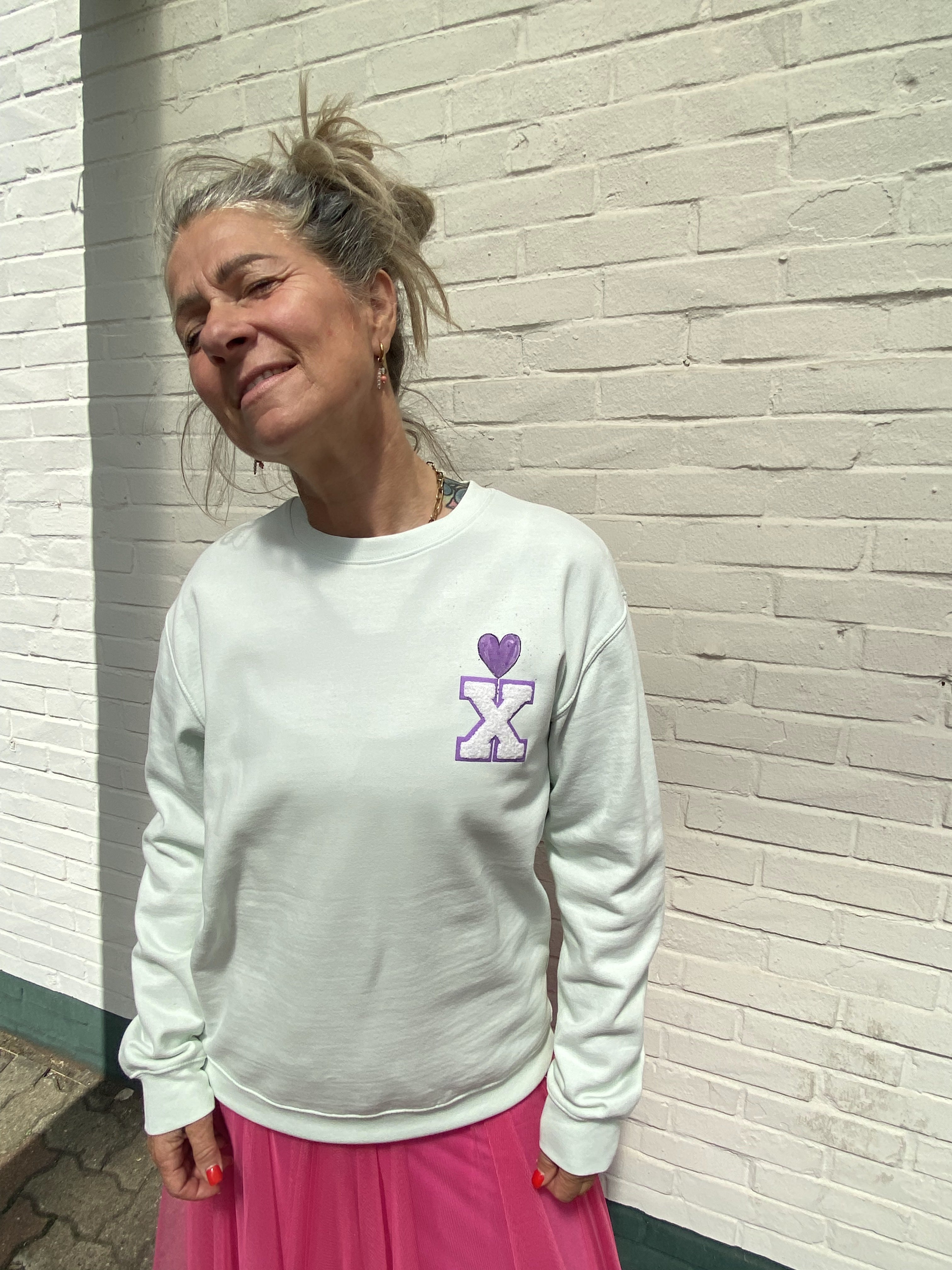Statement-Sweater „F*ck/Love Yourself“
