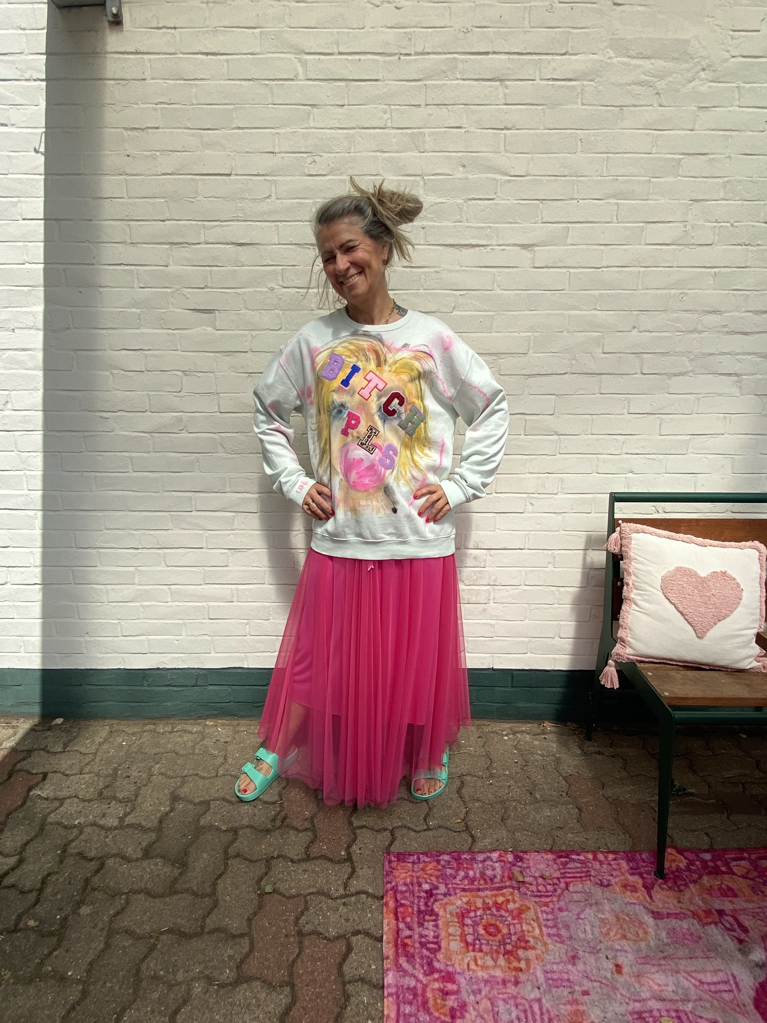 Statement-Sweater „Bitch Please“