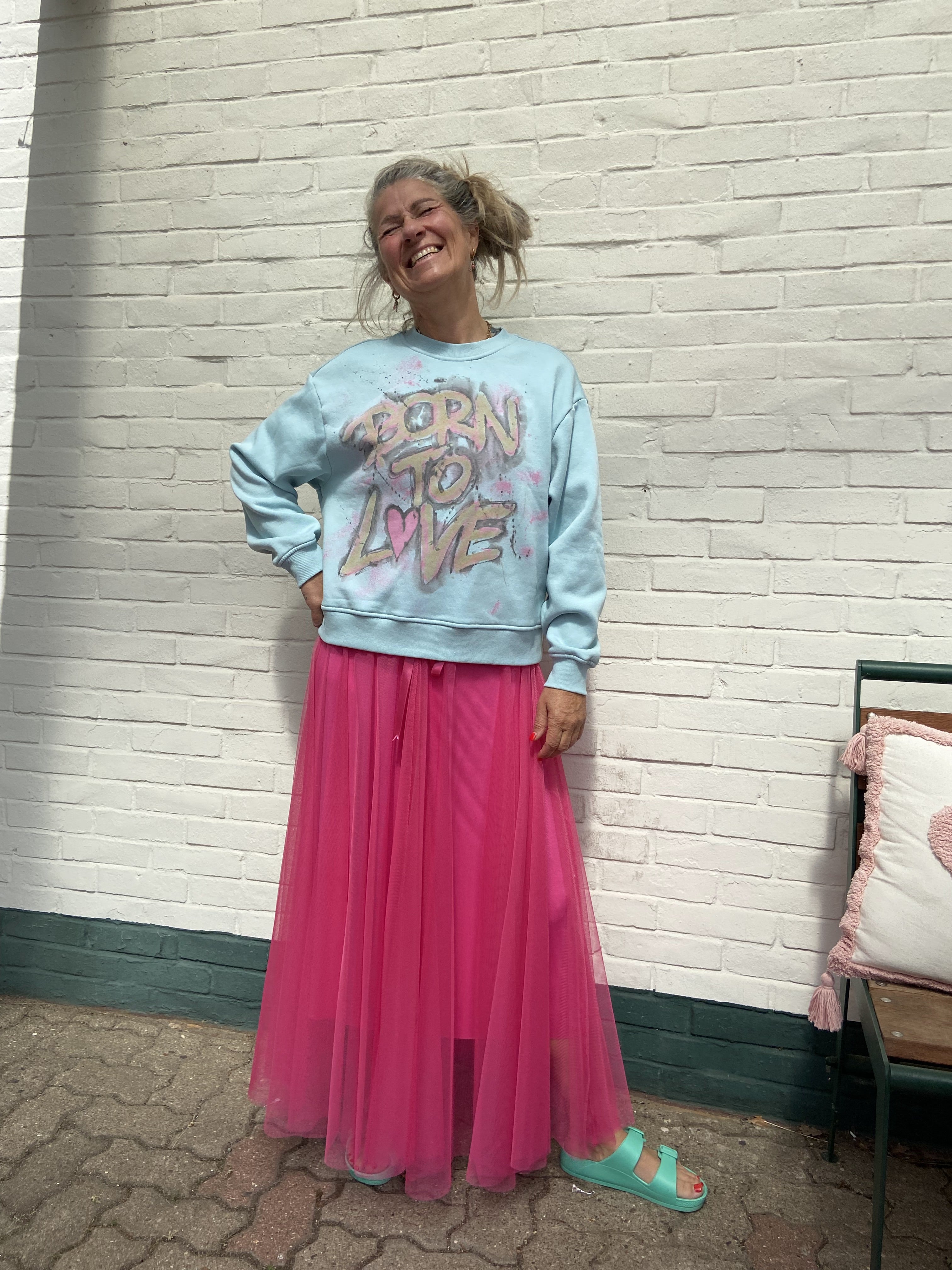 Statement-Sweater „Born to Love"