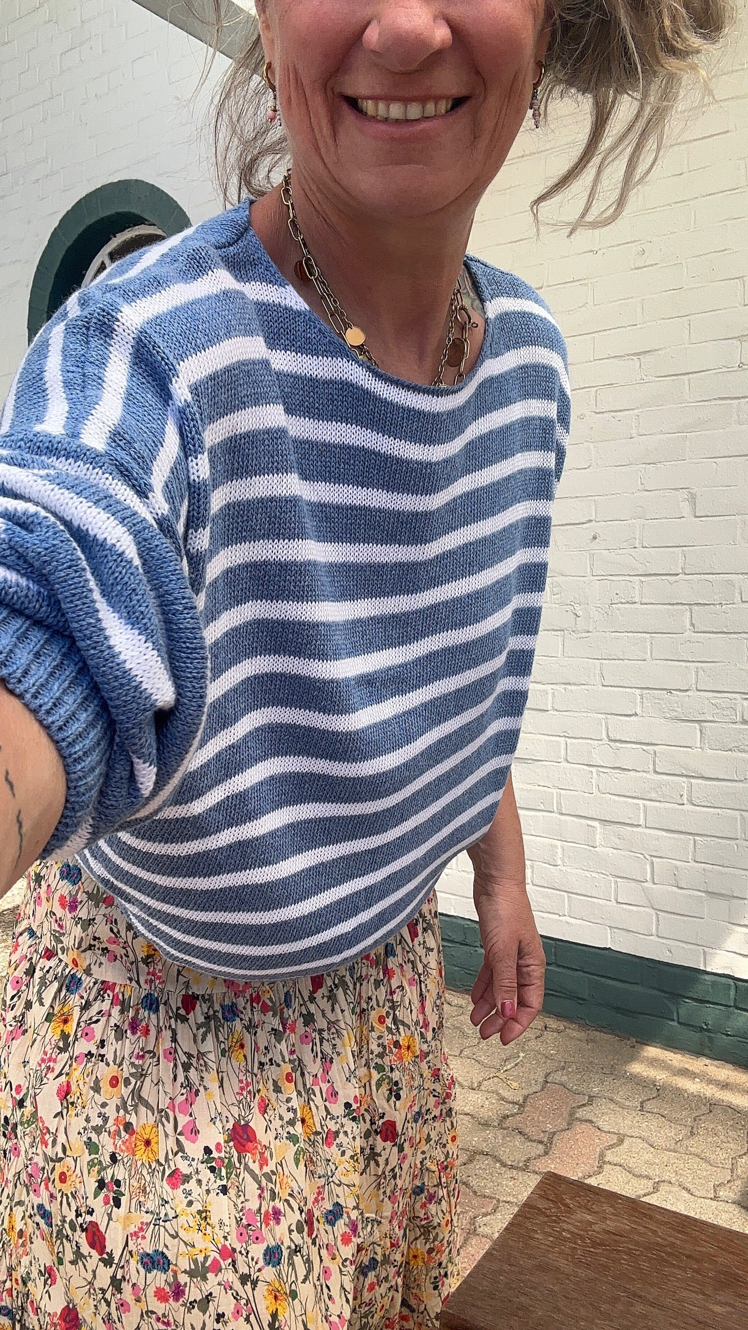 Streifenpullover – One Size, viele Farben <3