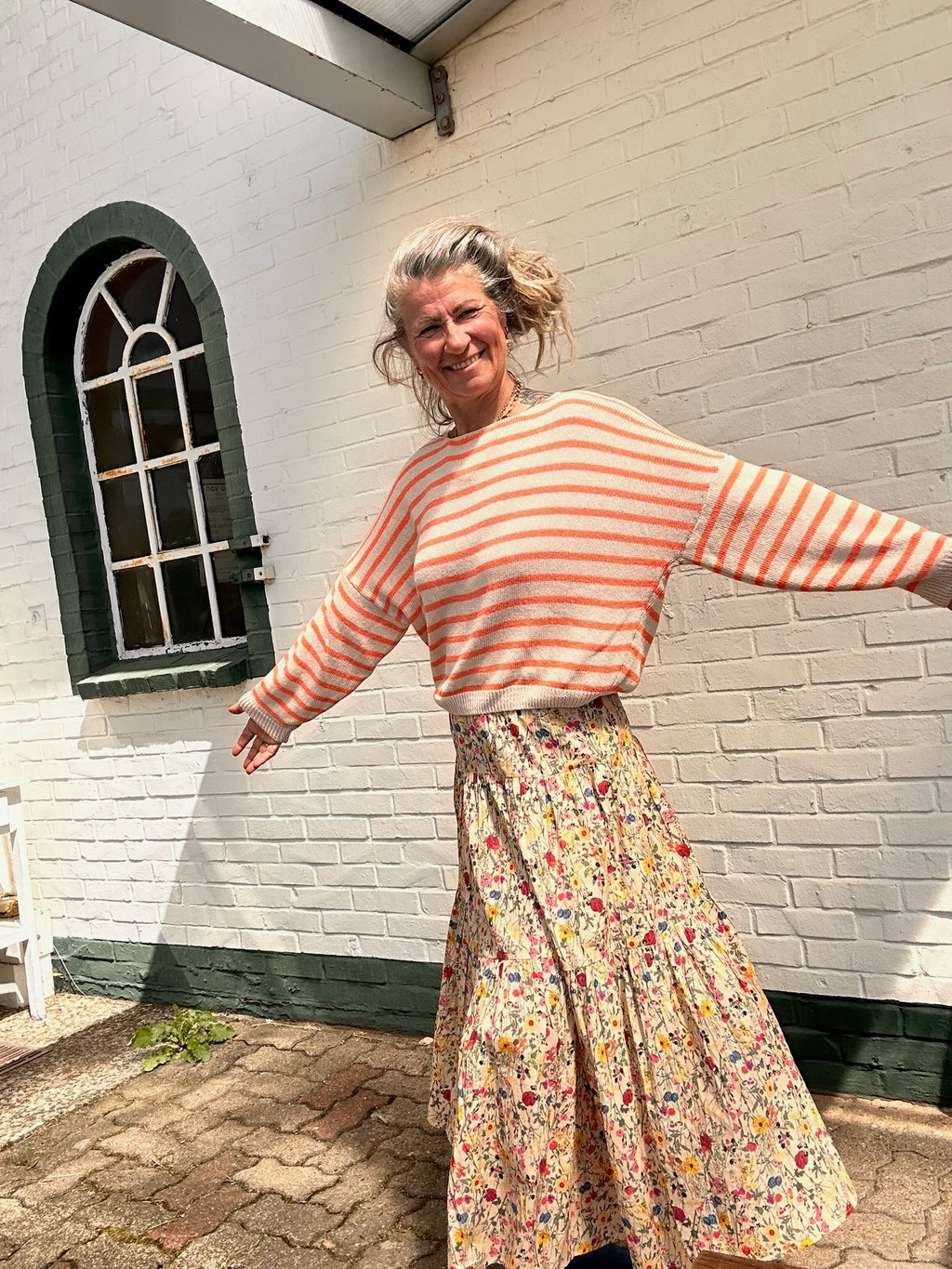Streifenpullover – One Size, viele Farben <3