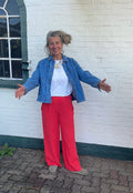 By-Bar Benji Linen Pants – Lipstick ❤️