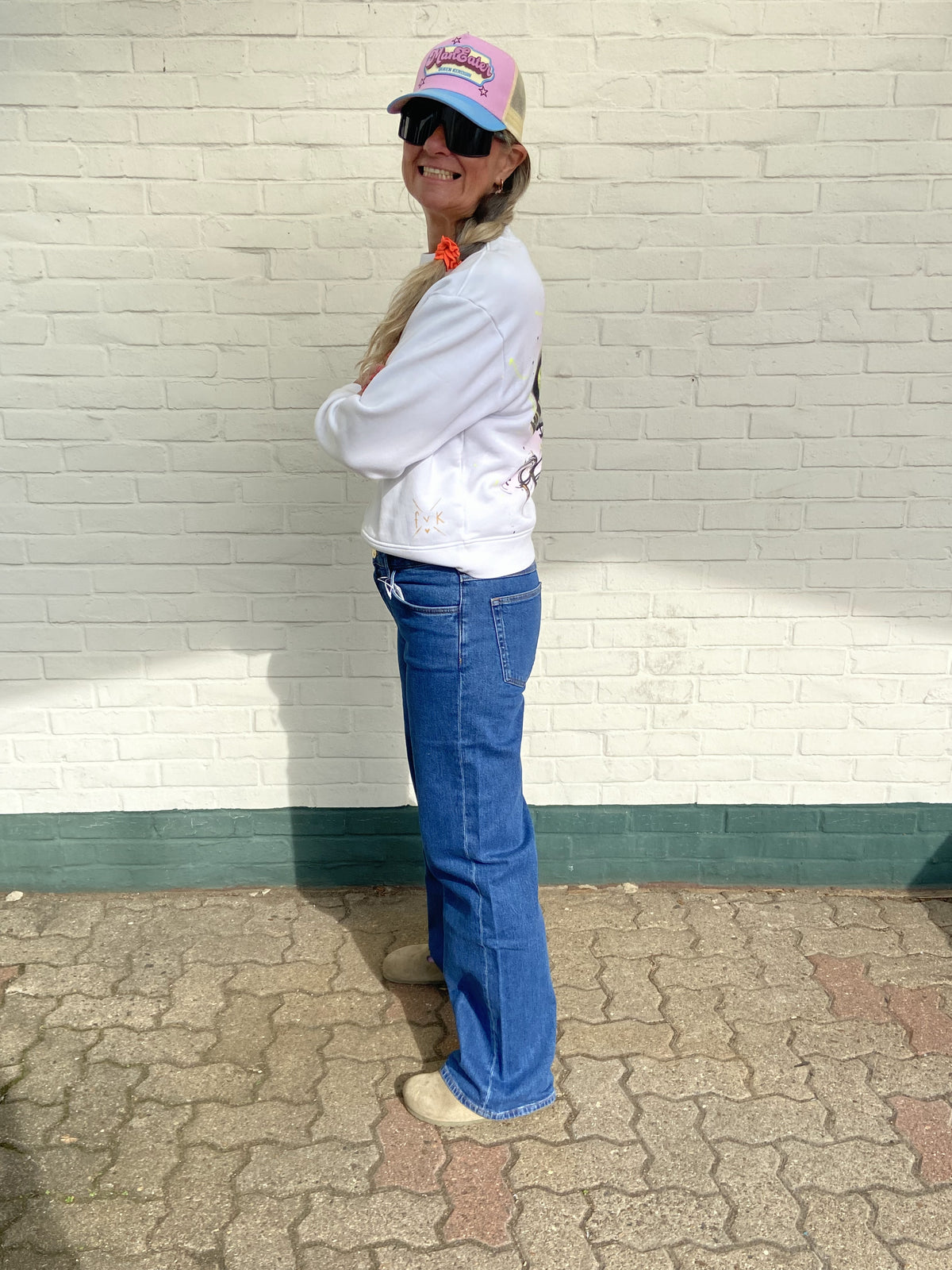 Goldgarn N7 Wide Straight – Vintageblue