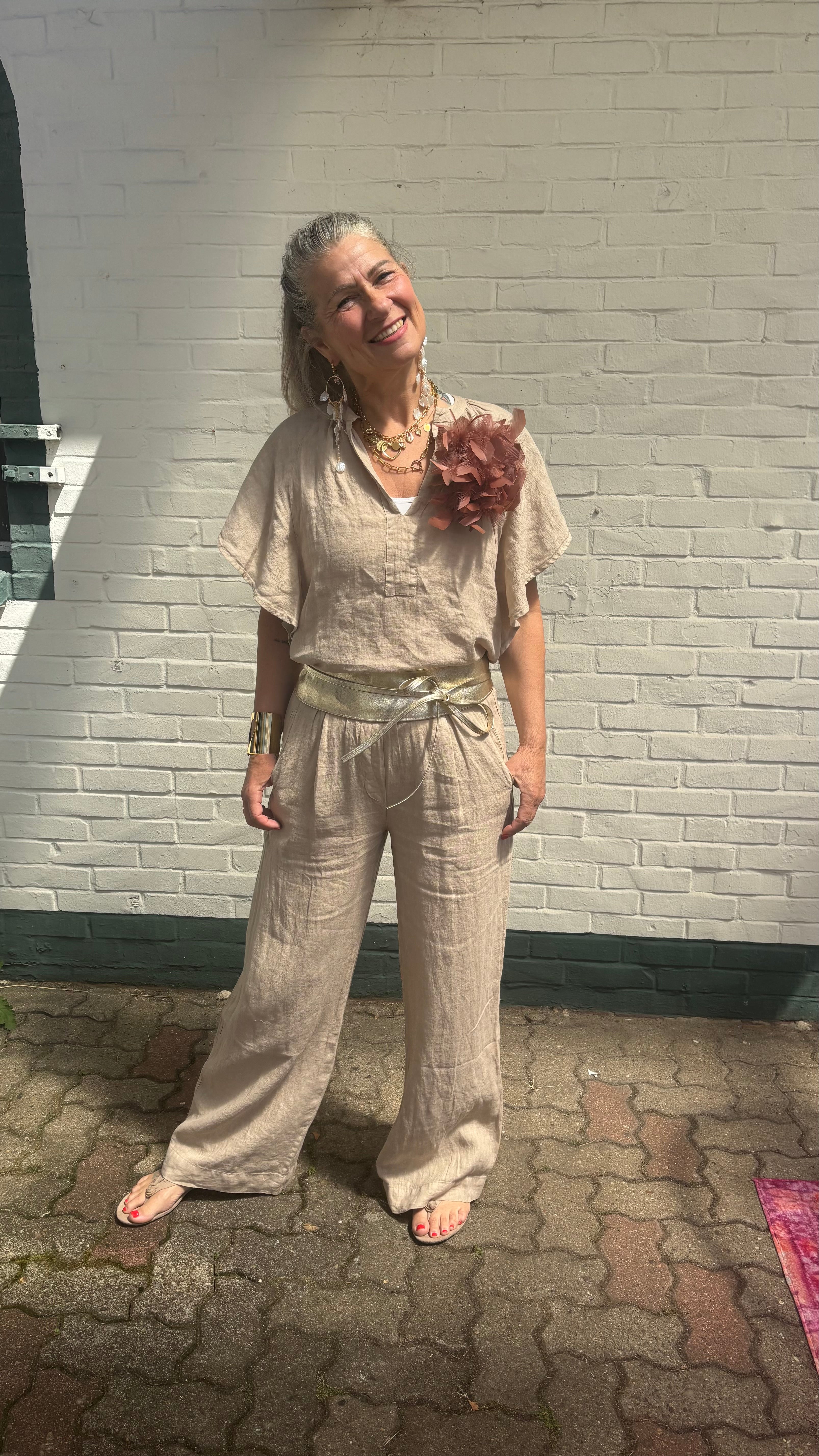 by-bar Leinen-Set – Natural Sand 🤍 Bluse