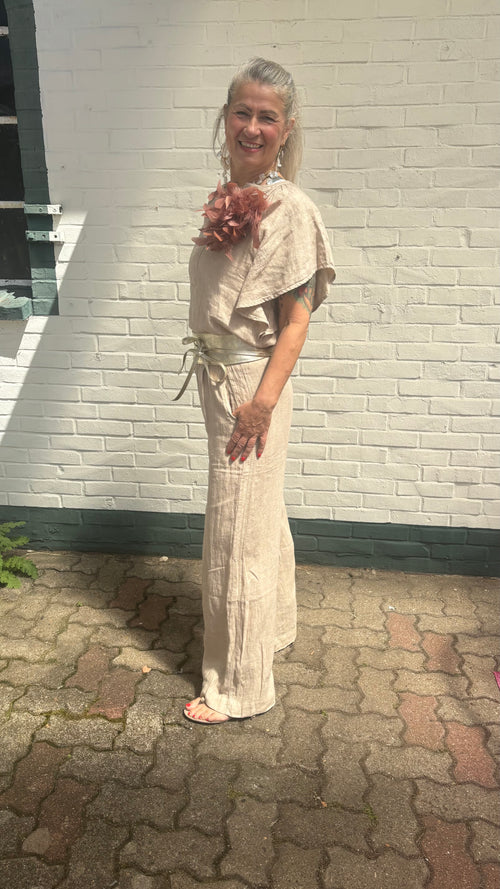 by-bar Leinen-Set – Natural Sand 🤍 Bluse