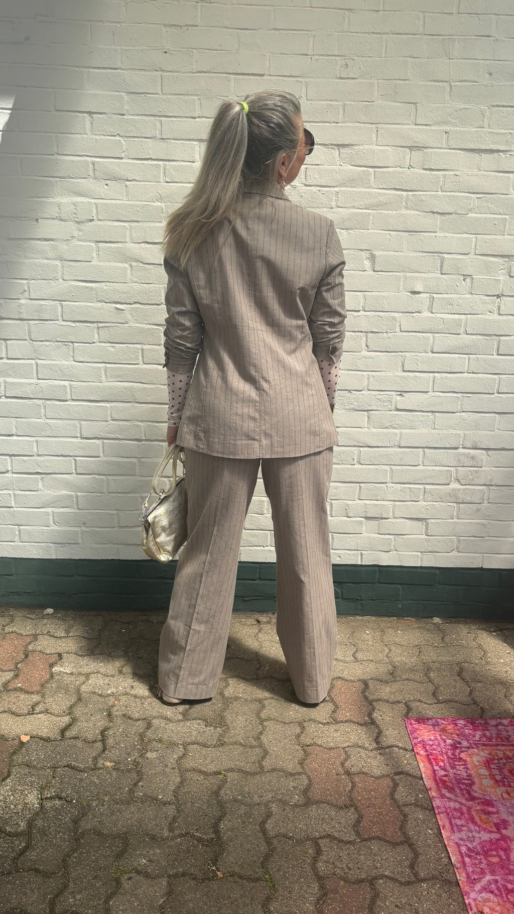 Soft Rebels Blazer – Pinstripe Taupe 🤍
