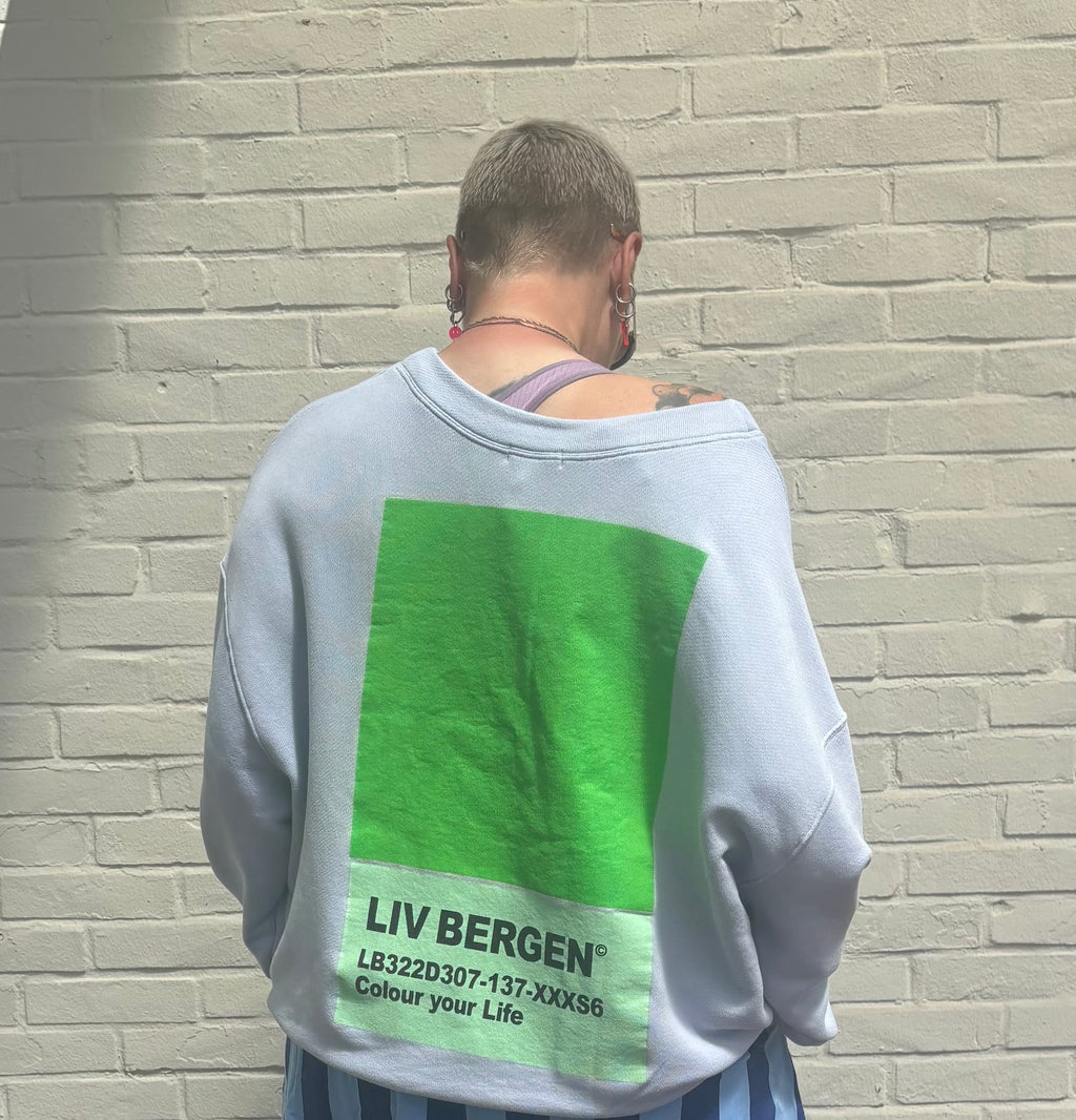 Liv Bergen Sweatshirt – "COLOUR YOUR LIFE" 💚