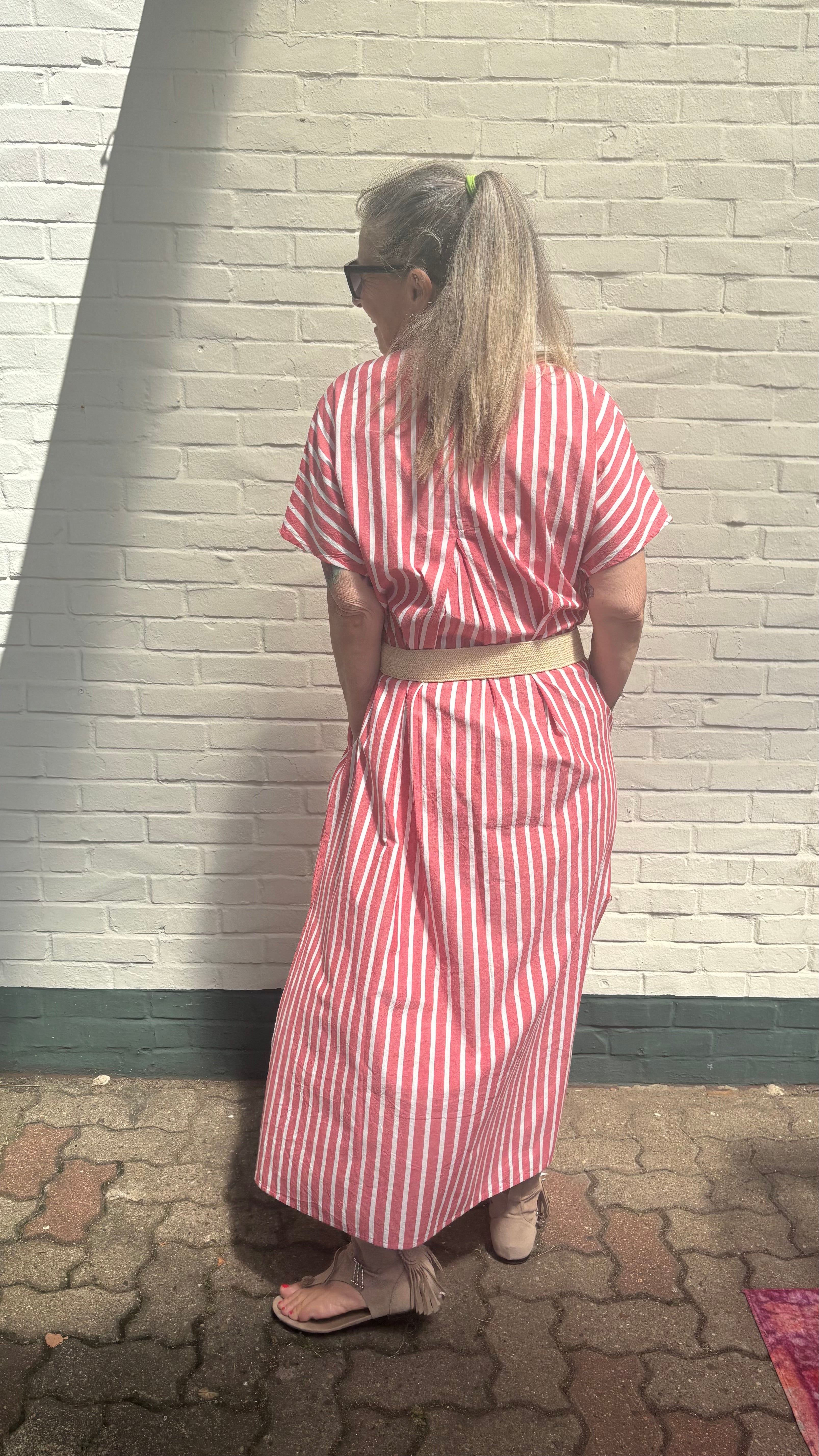 by-bar Kleid – Pink Stripe 🤍🩷 & Ocean Blue 🤍💙