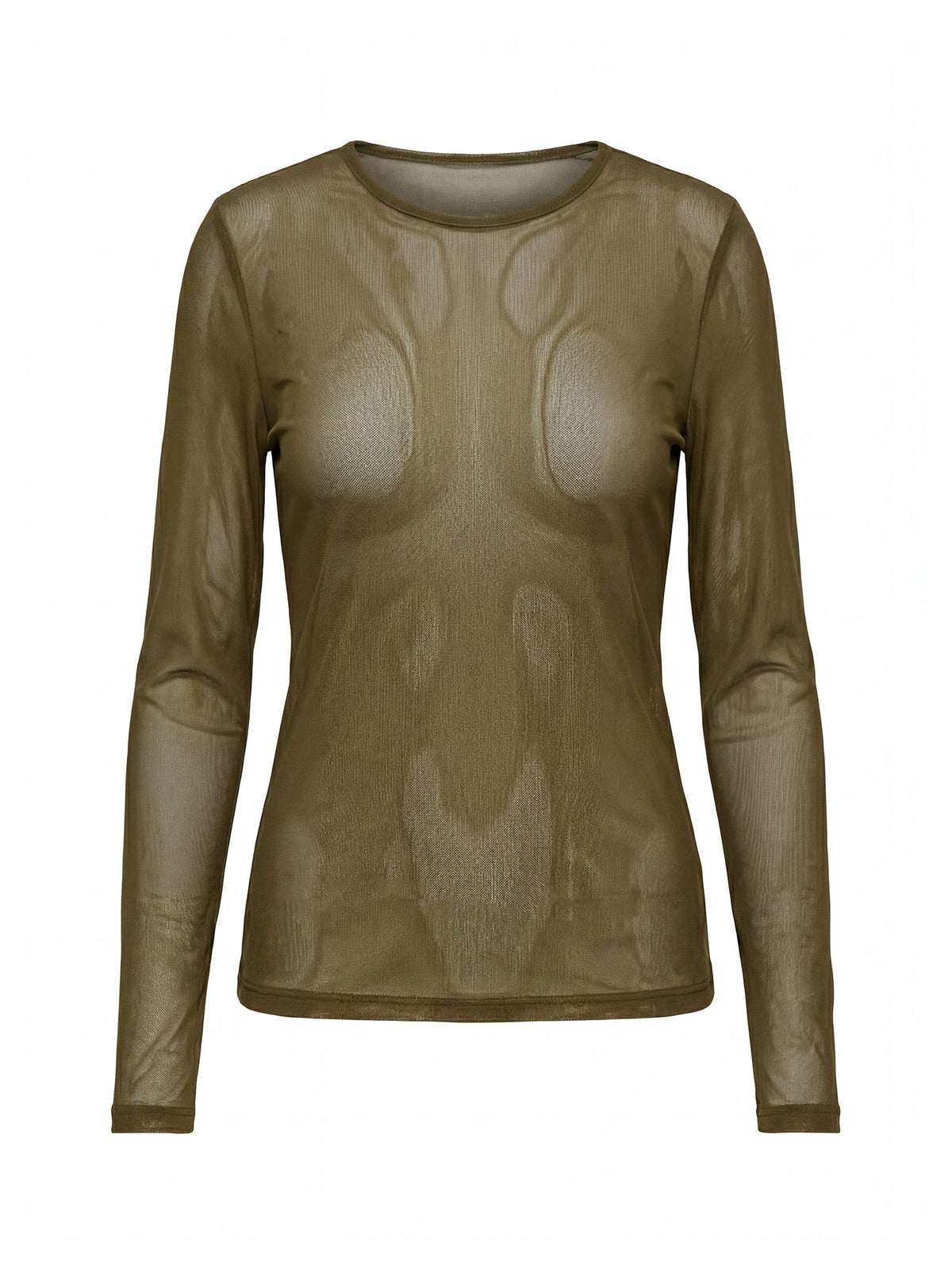 Minus MSDajana Mesh Long Sleeve Top – Khaki