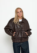 Minus Penny Jacke – Java Brown Print