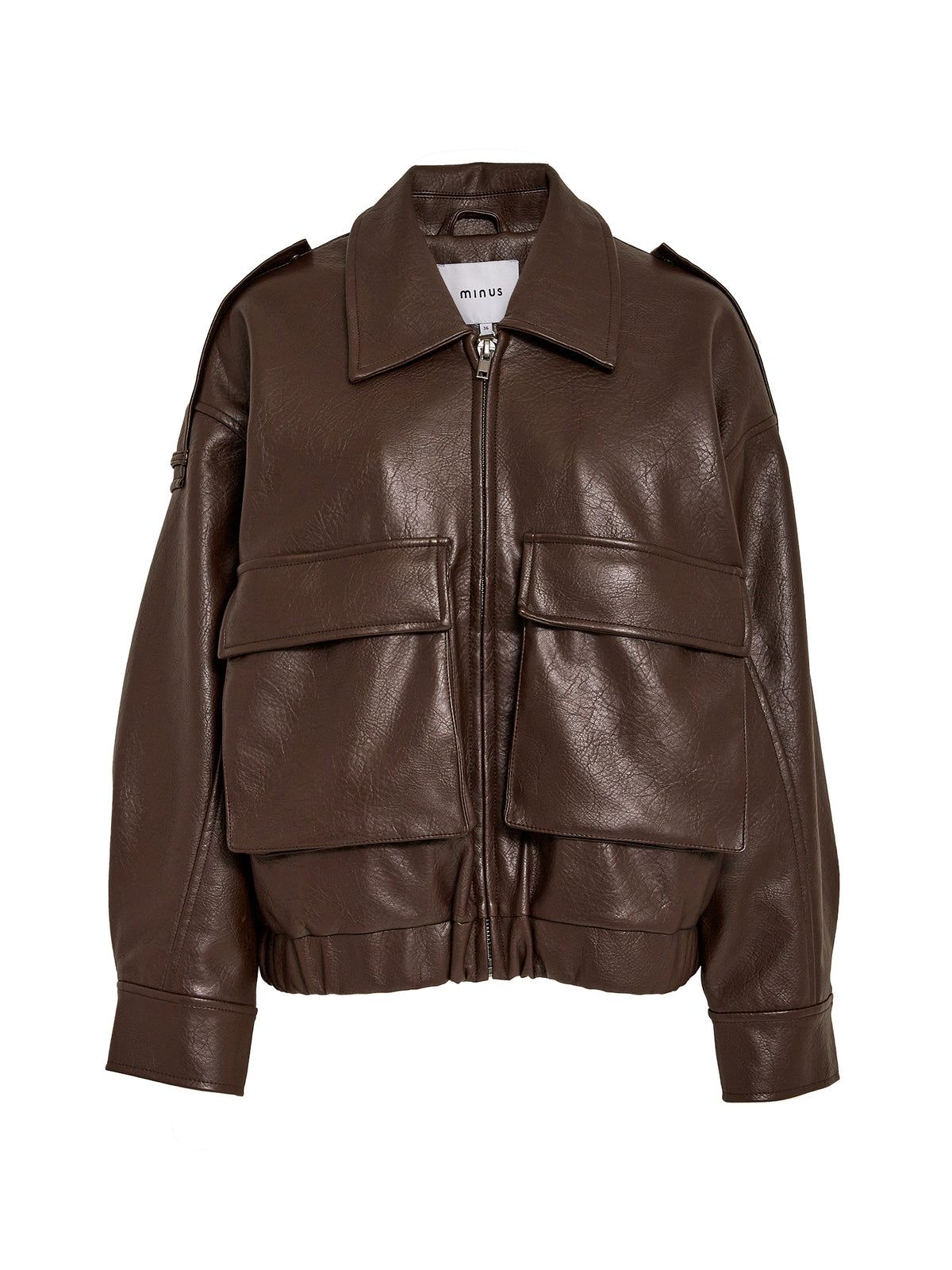 Minus Penny Jacke – Java Brown Print