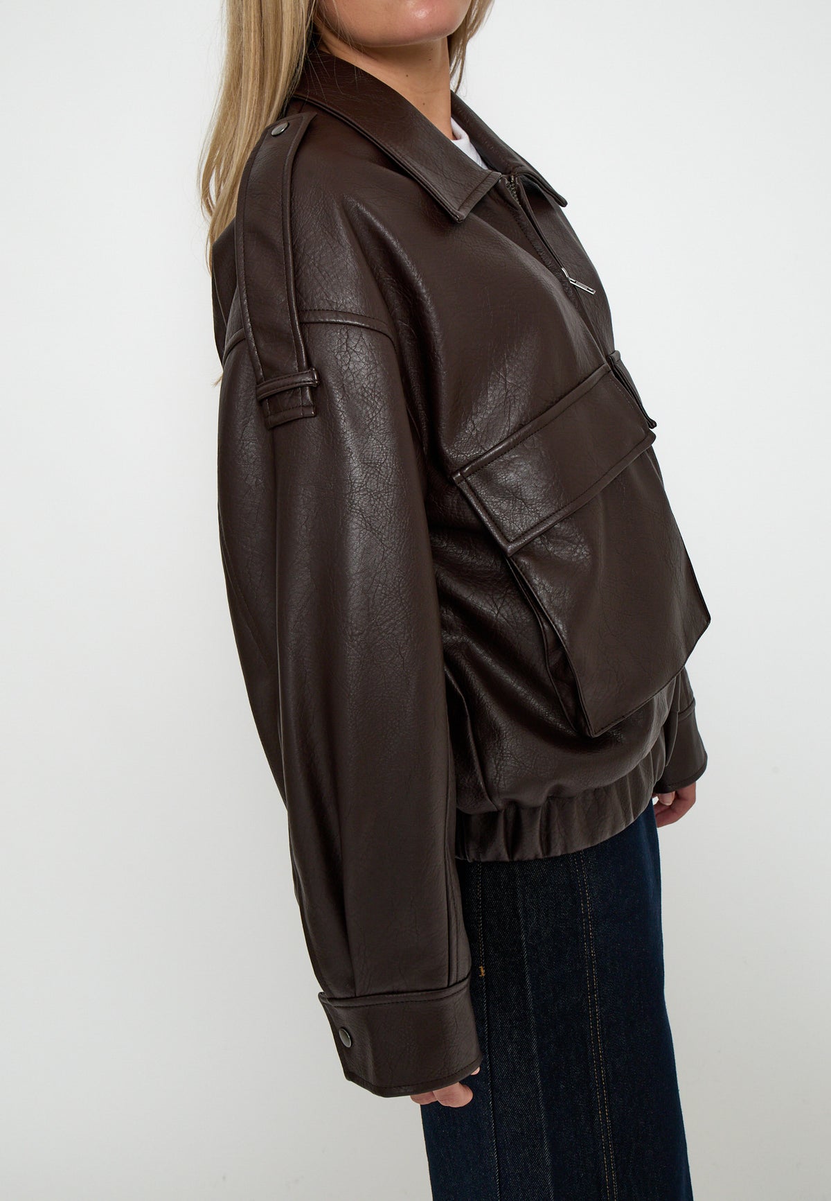 Minus Penny Jacke – Java Brown Print