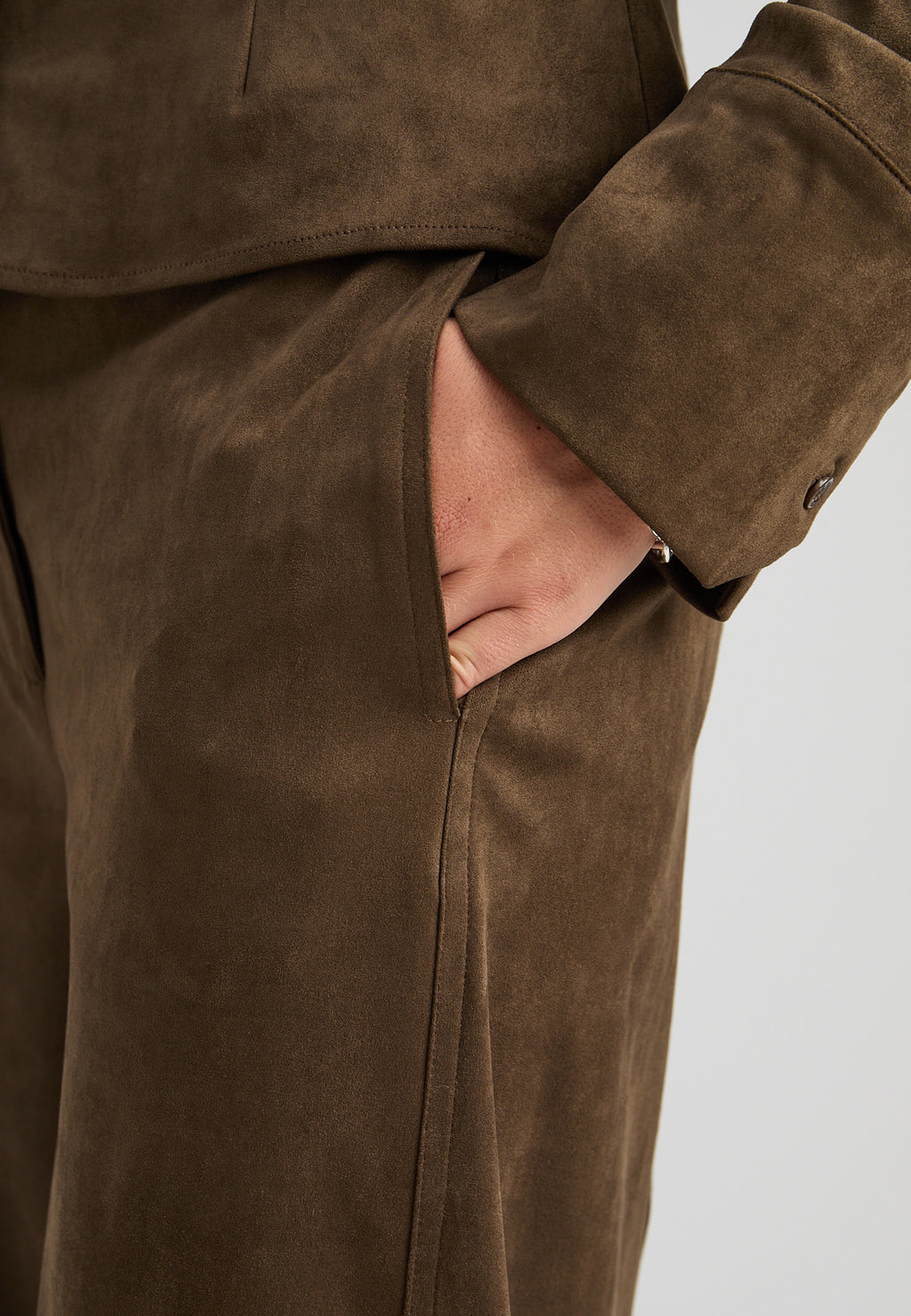 Minus Alva Mid Waist Pant – Beech Green