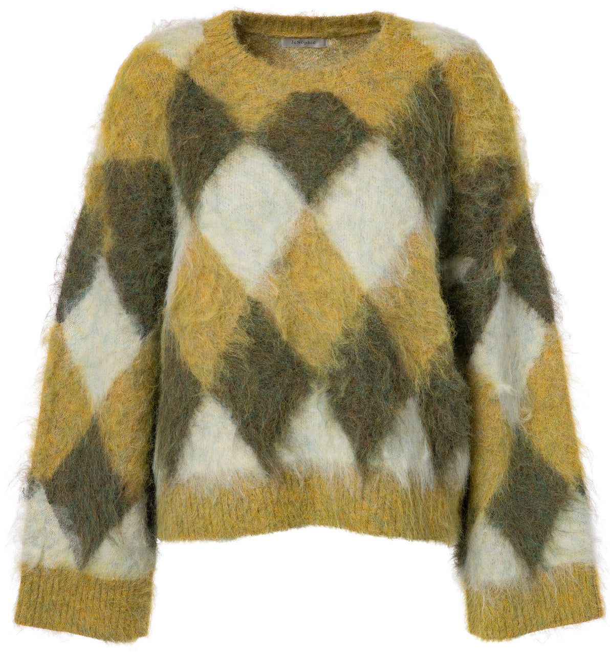 JcSophie Phil Pullover – Limette Argyle