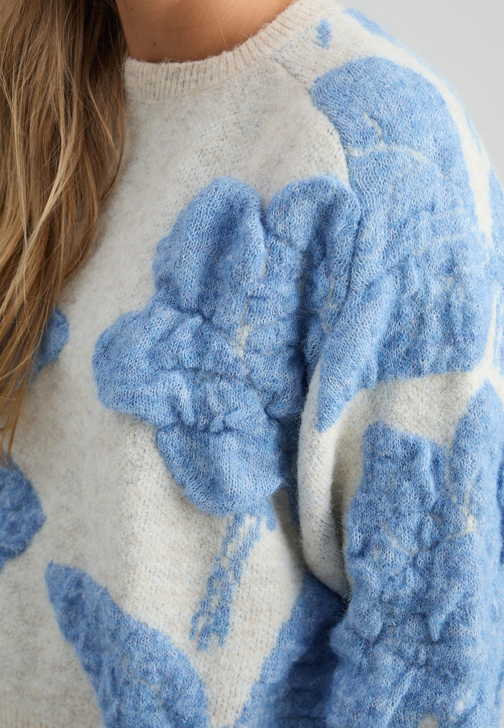 Peppercorn Sine GRS RWS Knit Pullover – Fog Sand Jacquard