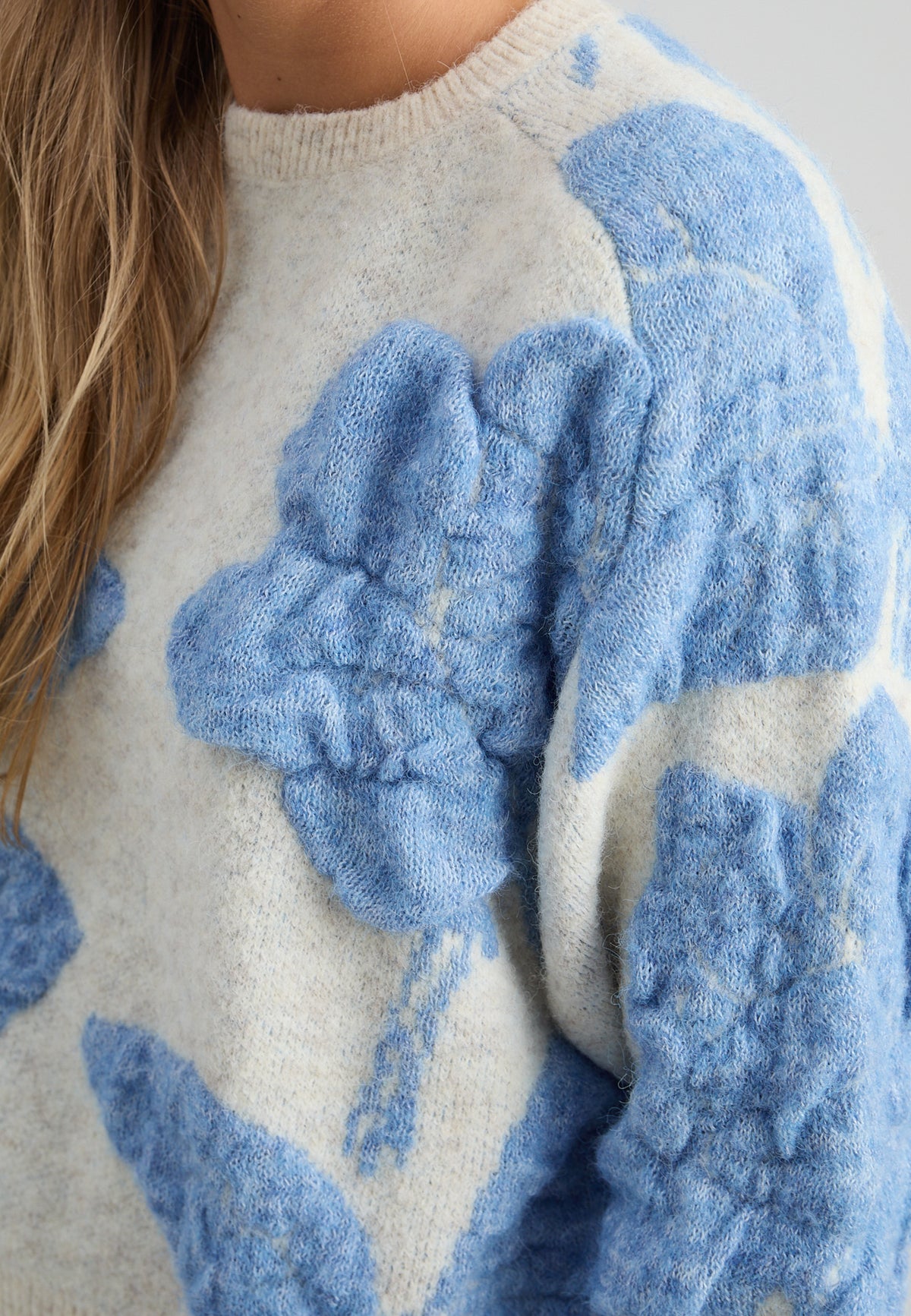 Peppercorn Sine GRS RWS Knit Pullover – Fog Sand Jacquard