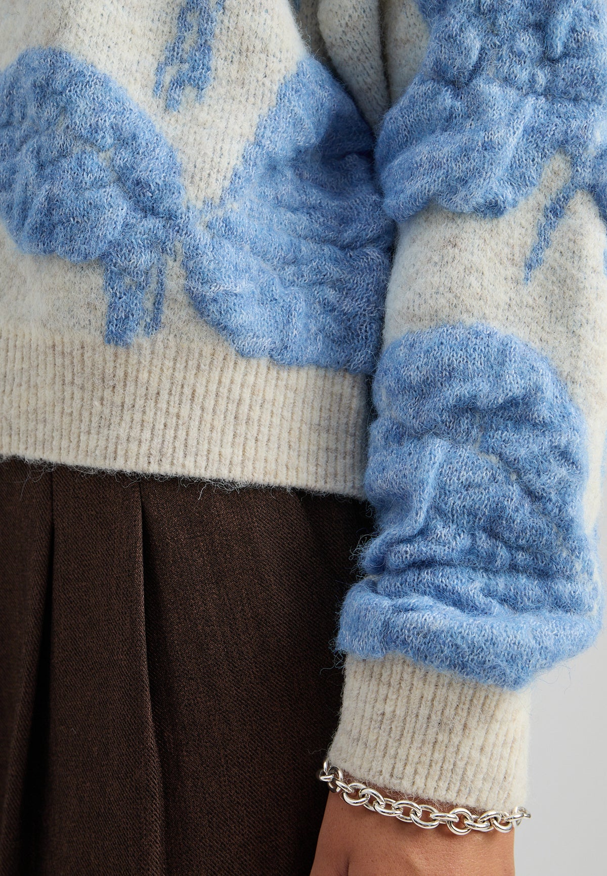 Peppercorn Sine GRS RWS Knit Pullover – Fog Sand Jacquard