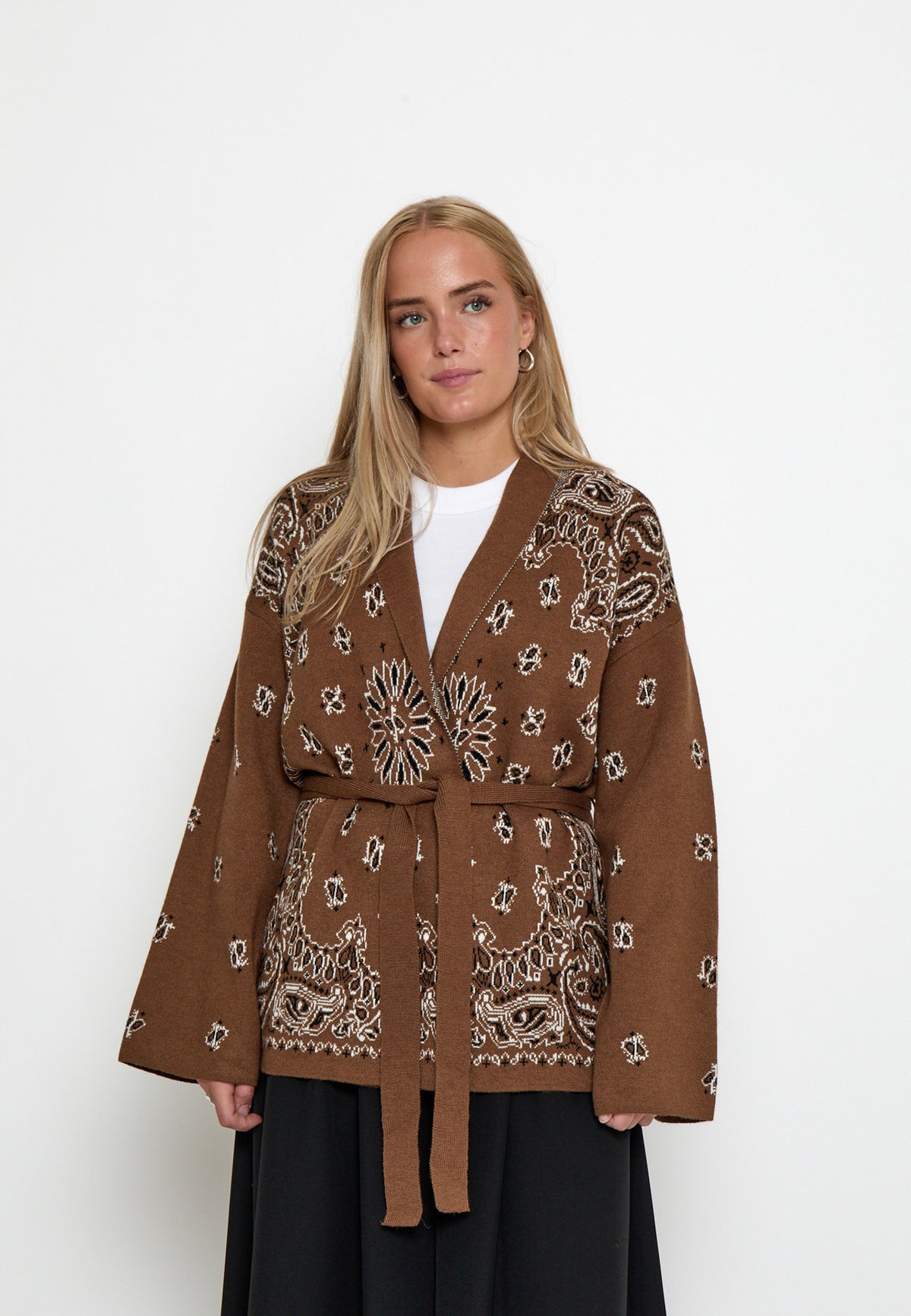 Peppercorn Shannie Cardigan – Bandana Look