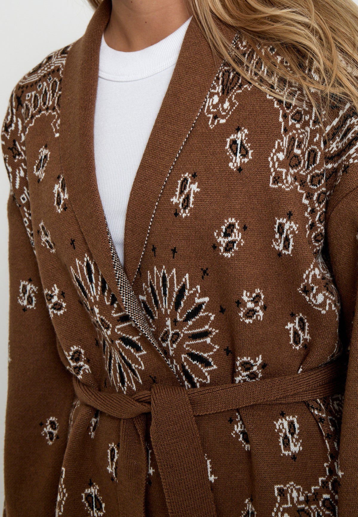 Peppercorn Shannie Cardigan – Bandana Look